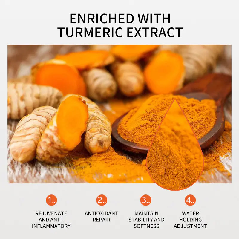Turmeric Skincare Set: Toner, Cream, Serum, Mask, Scrub